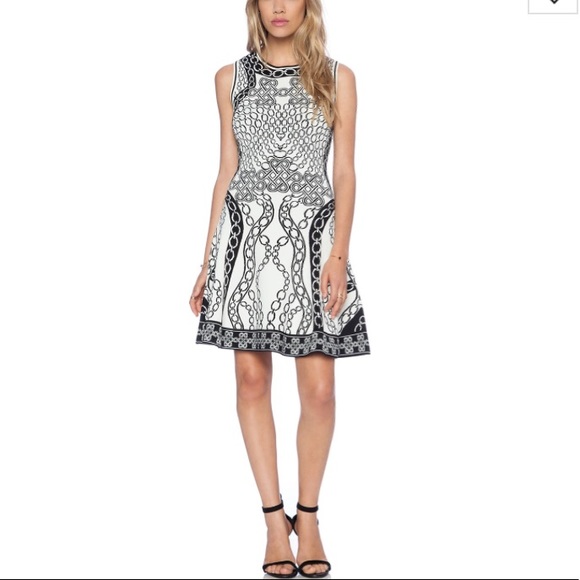 Diane von Furstenberg Knit Fit & Flare Dress NWT - Picture 2 of 5